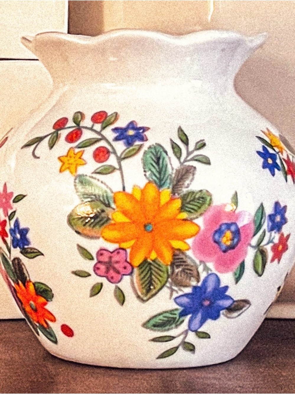 Sweet Little Floral Vintage Vase